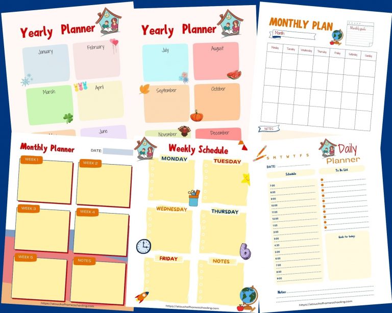 Editable Homeschool Schedule Template - 15+ Free Printables