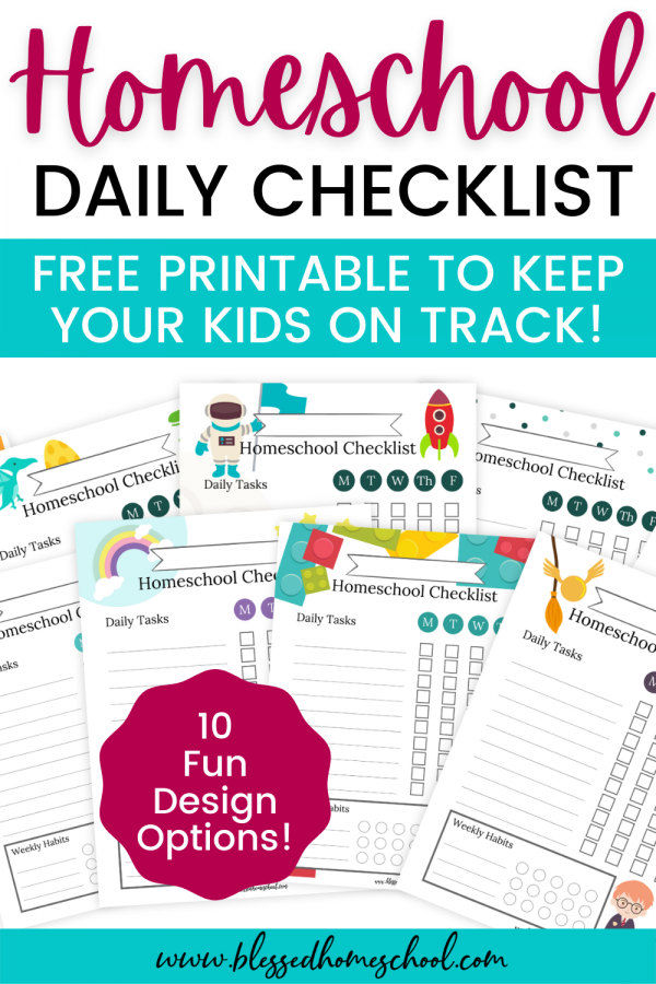 Homeschool Daily Checklist